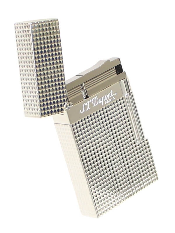 S.T. Dupont Line 2 Lighter Diamond Head Silver – 016184