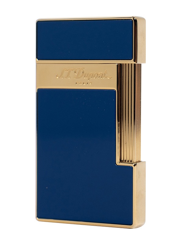 S.T. Dupont Slimmy Blue Lacquer and Golden – 028005