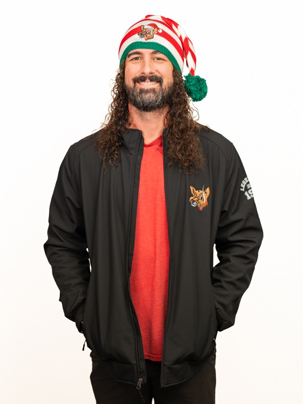 Santa Fox Pom Beanie