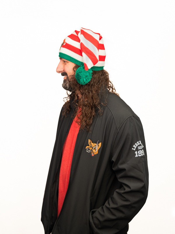 Santa Fox Pom Beanie