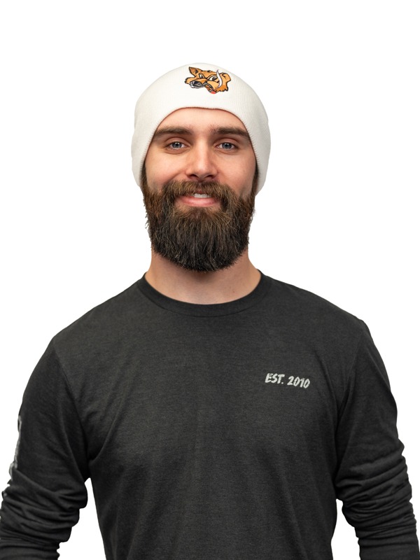 White Fox Beanie