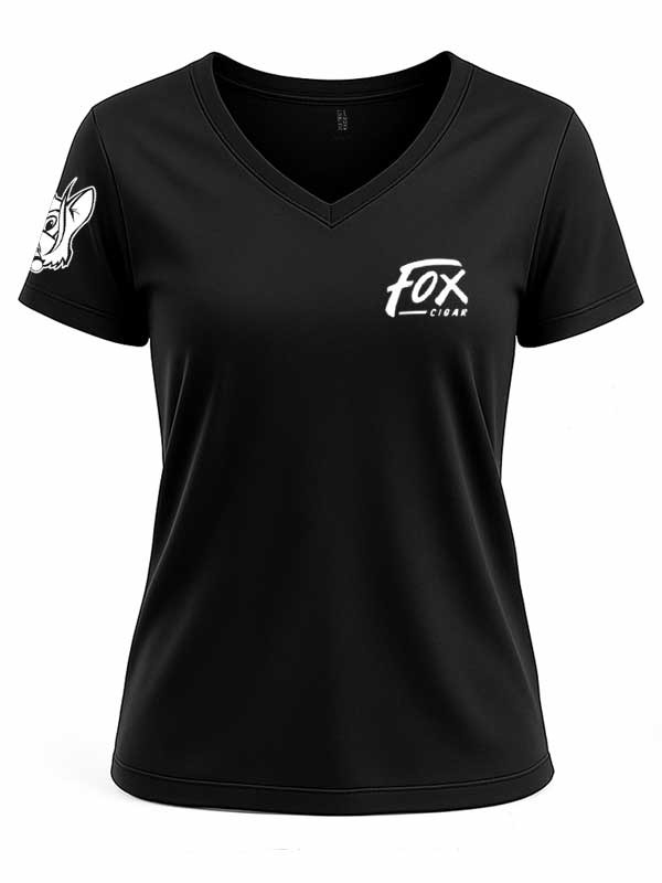 “Zero Fucks Given” Ladies V-Neck T-Shirt (Black) Large