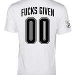 “Zero Fucks Given” Men’s T-Shirt (White) Medium