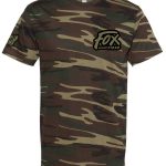 “Zero Fucks Given” Unisex T-shirt (Camo) Large
