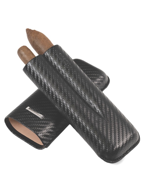 Prometheus 2-Cigar Large Ring Gauge Case – Carbon Fiber