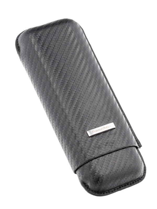 Prometheus 2-Cigar Large Ring Gauge Case – Carbon Fiber