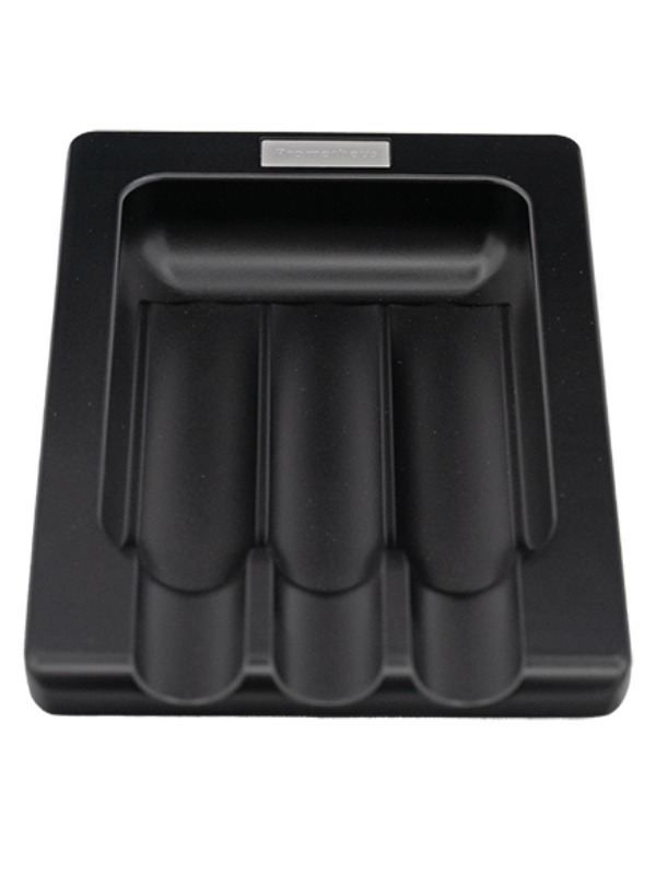 Prometheus 3-Cigar Black Matte Ashtray