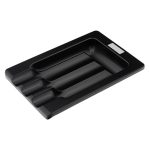 Prometheus 3-Cigar Black Matte Ashtray