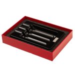 Prometheus 3-Cigar Black Matte Ashtray