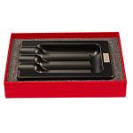 Prometheus 3-Cigar Black Matte Ashtray