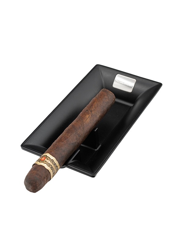 Prometheus Single Cigar Black Matte Ashtray
