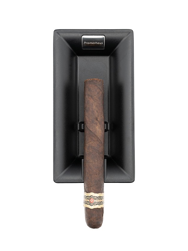 Prometheus Single Cigar Black Matte Ashtray