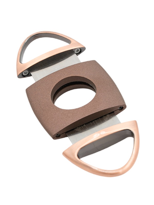 Lotus Jaws Serrated Cigar Cutter – Copper & Brown Crackle (CUT610)