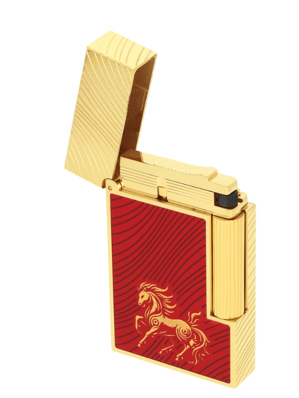 S.T. Dupont Line 2 Year of the Horse Red Lighter – C16080CL