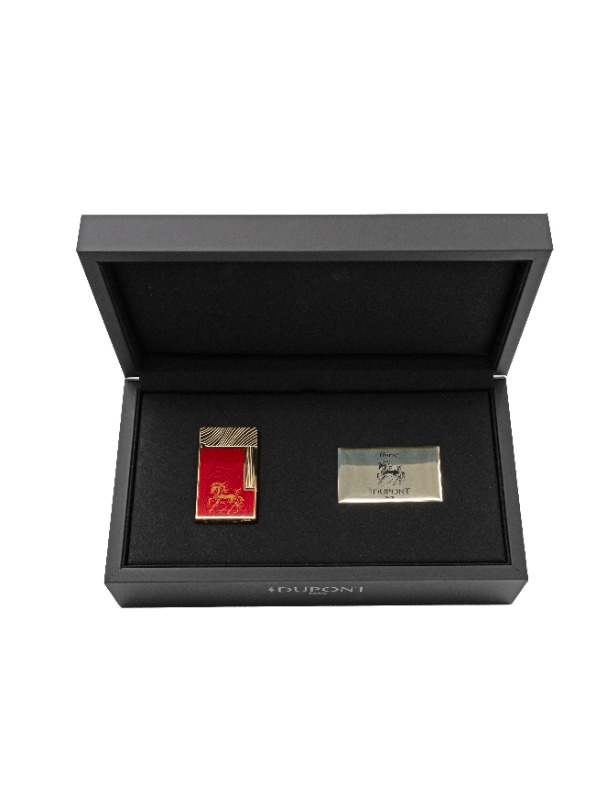S.T. Dupont Line 2 Year of the Horse Red Lighter – C16080CL