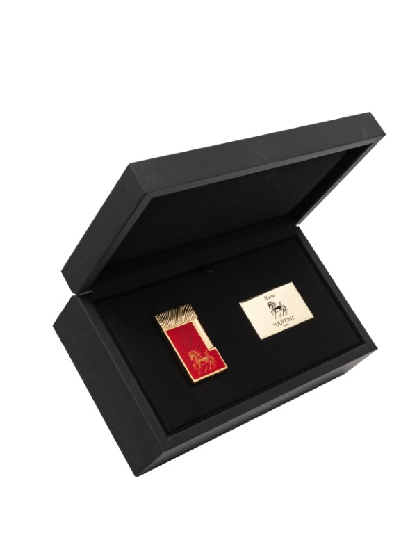 S.T. Dupont Line 2 Year of the Horse Red Lighter – C16080CL