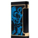 God of Fire “Never Back Down” Ultimo X in Blue on Black Lighter
