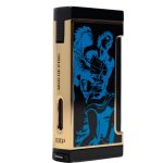 God of Fire “Never Back Down” Ultimo X in Blue on Black Lighter