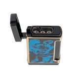 God of Fire “Never Back Down” Ultimo X in Blue on Black Lighter