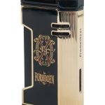 Prometheus OpusX Rare Black Magma XFE Lighter in Black and Gold