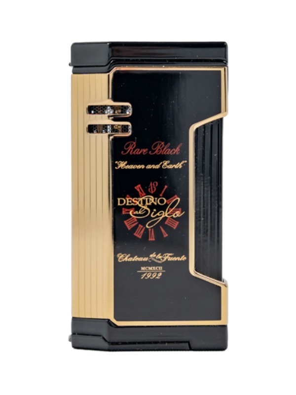 Prometheus OpusX Rare Black Magma XFE Lighter in Black and Gold