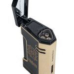 Prometheus OpusX Rare Black Magma XFE Lighter in Black and Gold