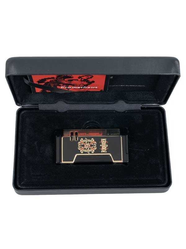 Prometheus OpusX Rare Black Magma XFE Lighter in Black and Gold