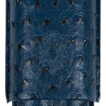 AVO Ostrich Leather Cigar Case – Blue