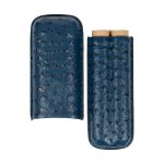 AVO Ostrich Leather Cigar Case – Blue