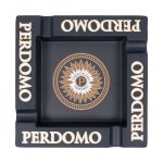 Perdomo Square 4 Cigar Ashtray Black