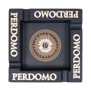 Perdomo Square 4 Cigar Ashtray Black