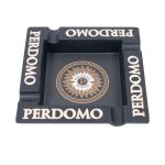 Perdomo Square 4 Cigar Ashtray Black