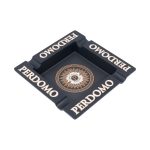 Perdomo Square 4 Cigar Ashtray Black