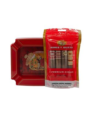 Romeo y Julieta 4ct Fresh Pack with Melamine Ashtray