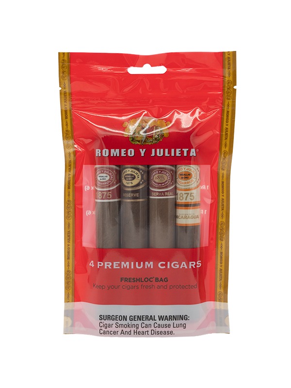 Romeo y Julieta 4ct Fresh Pack with Melamine Ashtray