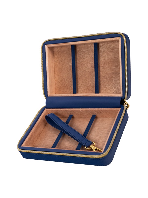 Rocky Patel Leather Travel Case – Blue