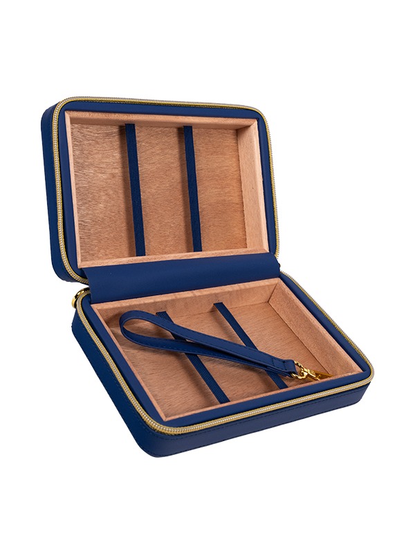 Rocky Patel Leather Travel Case – Blue