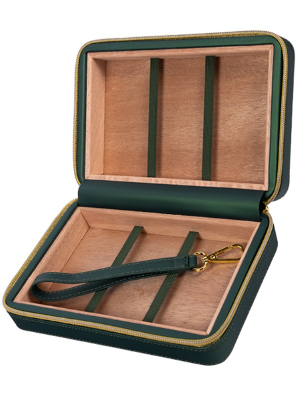 Rocky Patel Leather Travel Case – Green