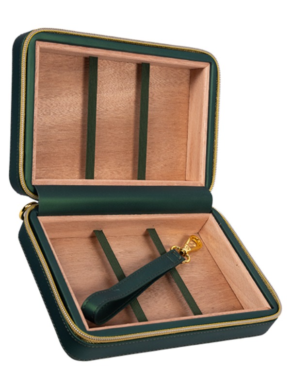 Rocky Patel Leather Travel Case – Green