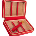 Rocky Patel Leather Travel Case – Red