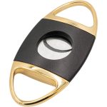 Lotus Jaws Serrated Cigar Cutter – Metallic Brown & Polished Gold (CUT604)