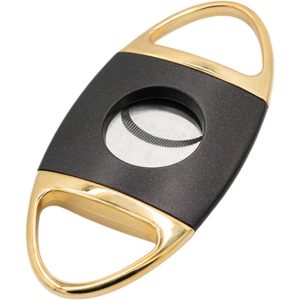 Lotus Jaws Serrated Cigar Cutter - Metallic Brown & Polished Gold (CUT604)